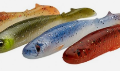 Savage Gear Slender Scoop Shad (4-pack) 13cm 12g - Clear Water Mix